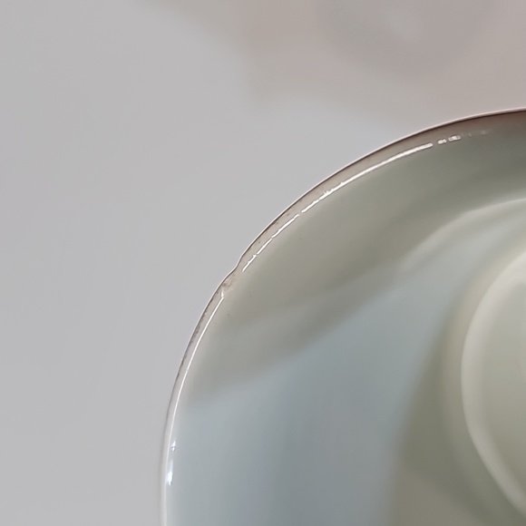 S/6 Vintage J & G Meakin England Floral Forget Me Not Green Teacups, As-is - Picture 14 of 16